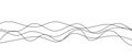 Abstract wavy and squiggly line background, black and white hand drawn doodle pattern with irregular curves Royalty Free Stock Photo