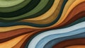 Abstract Wavy Texture Background Design Modern Striped Pattern with Earthy Tones Dynamic Curves Royalty Free Stock Photo