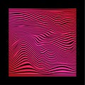 Abstract wavy twisted distorted lines pink gradient colored texture