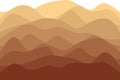 Abstract wavy vector background. Sandy dunes wave line. vector illustration of desert