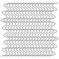 Abstract wavy, waving zigzag lines element. Vertical lines, stripes with billowy, undulate distortion effect. Curvy, squiggle