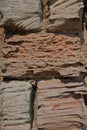 Abstract of weathered sandstone wall Royalty Free Stock Photo