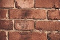 Abstract weathered texture stained with aged paint, rough rusty masonry blocks. Close-up of a brick wall. Overlay for Royalty Free Stock Photo