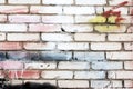 The texture of the white and gray brick walls. Colorful brick walls. Royalty Free Stock Photo