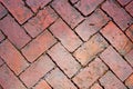 Abstract weathered textured red brick wall background. Brickwork stonework interior, rock old clean concrete grid uneven Royalty Free Stock Photo