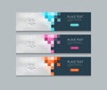 Abstract web banner design template backgrounds Royalty Free Stock Photo