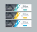 Abstract web banner design template backgrounds Royalty Free Stock Photo