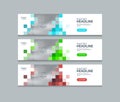 Abstract web banner design template backgrounds Royalty Free Stock Photo