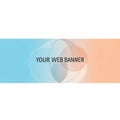 Abstract web banner featuring a gradient Royalty Free Stock Photo