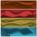 Abstract web banners Royalty Free Stock Photo