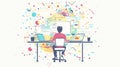 Abstract Web Programming Vector Concept Illustration Royalty Free Stock Photo