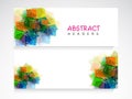 Abstract website header or banner set for business. Royalty Free Stock Photo