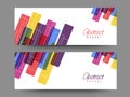 Abstract website header or banner set. Royalty Free Stock Photo