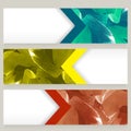 Abstract website header or banner set. Royalty Free Stock Photo