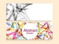 Abstract website header or banner set. Royalty Free Stock Photo