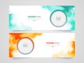 Abstract website header or banner set. Royalty Free Stock Photo