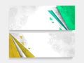 Abstract website header or banner set. Royalty Free Stock Photo