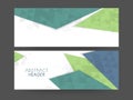 Abstract website header or banner set. Royalty Free Stock Photo