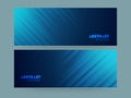 Abstract website header or banner set. Royalty Free Stock Photo