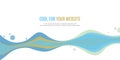 Abstract website header wave style collection Royalty Free Stock Photo