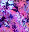 Abstract weeds. Coloured ink blotch patterns. Royalty Free Stock Photo