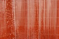 Abstract wet shower curtain