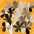 Abstract Whimsical Flower Background