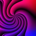 An Abstract Whirlpool Swirl background pattern featuring gradient red, purple and blue. hq close-up image. Royalty Free Stock Photo