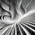 Abstract white architect background. Generative AI.