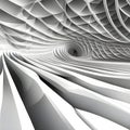 Abstract white architect background. Generative AI.