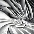 Abstract white architect background. Generative AI.