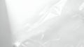 Abstract white background with crumpled translucent plastic Royalty Free Stock Photo