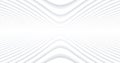 Abstract white background with 3d lines pattern, minimal white gray striped vector background illustration for business