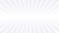 Abstract white background with 3d lines pattern, symmetrical striped vector background for business presentation