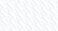 Abstract white background with 3D oval shapes pattern Royalty Free Stock Photo