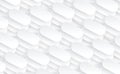 Abstract white background with 3D oval shapes pattern Royalty Free Stock Photo