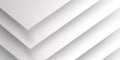 Abstract white background with diagonal layers and soft shadows, clean geometric design for modern concepts Royalty Free Stock Photo