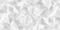 Abstract white background, glass crystals texture, many triangles light wallpaper, vector design