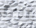 Abstract white background with triangulate polygon pattern