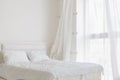 Abstract white bedroom Royalty Free Stock Photo