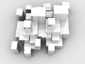 Abstract White Blocks