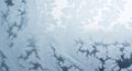 Abstract White and Blue Frost Patterns on Window Glass Texture Royalty Free Stock Photo