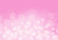 Abstract white bokeh blur light on soft pink luxury background vector Royalty Free Stock Photo