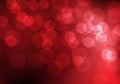 Abstract white bokeh blur on red luxury background vector