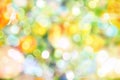 Abstract white bokeh and blur reflection lighting on light colorful background Royalty Free Stock Photo