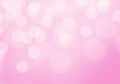 Abstract white bokeh blur on soft pink background vector Royalty Free Stock Photo