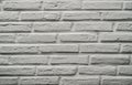 Abstract white brick wall texture for pattern background. White clay bricks laid in a regular pattern to make a wall Royalty Free Stock Photo