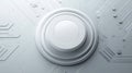 White Futuristic Technology Background, Circuit Board Design Royalty Free Stock Photo