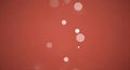 Abstract White Circles on Red Background Royalty Free Stock Photo