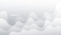 Abstract white clean minimal wavy background design